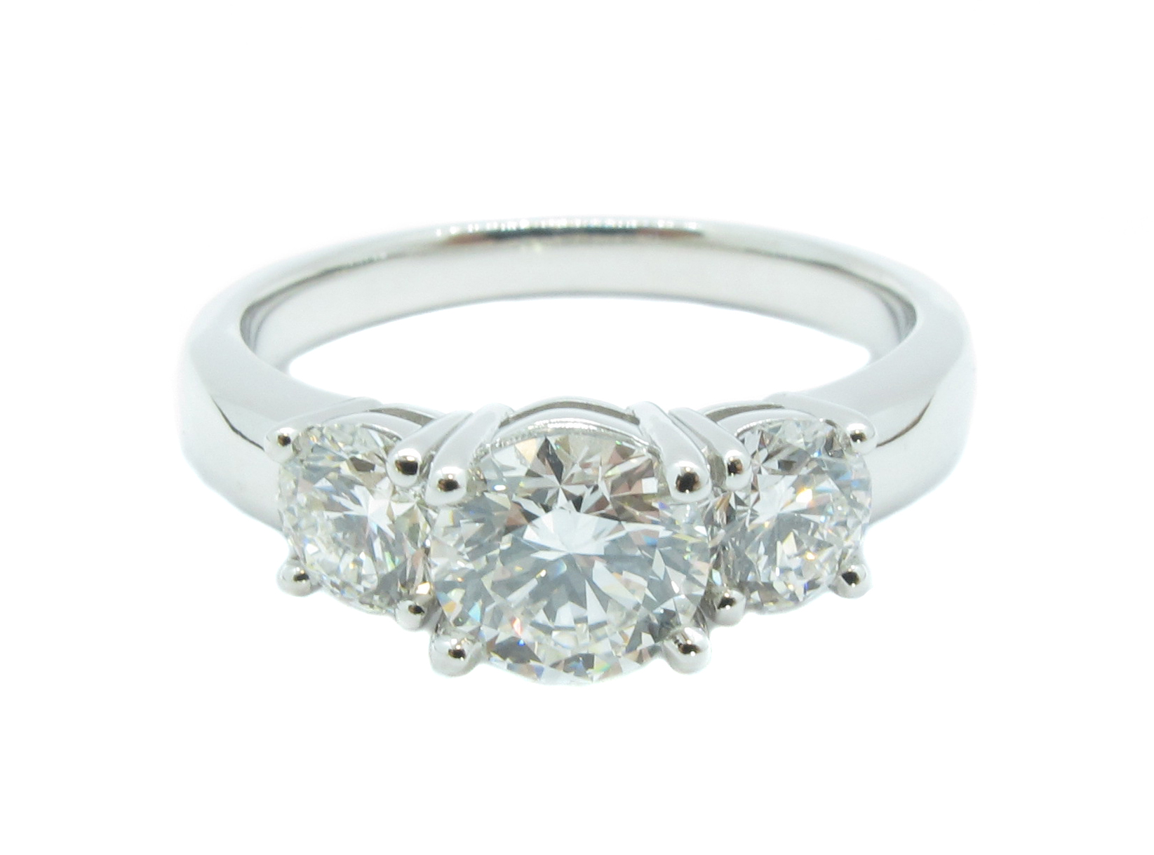 107-3 Stone engagement ring - princessjeweler